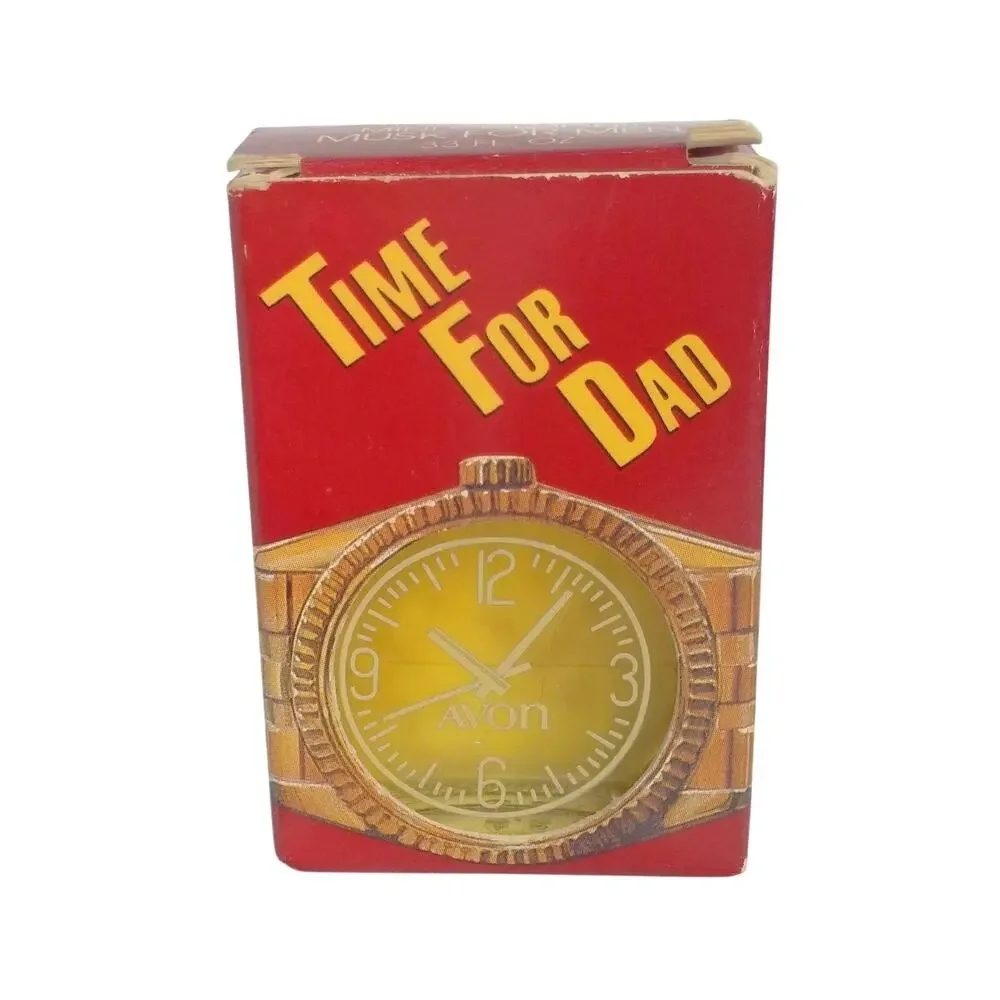 Avon Time for Dad Mini Cologne New in Vintage Box Collectible Men's Fragrance